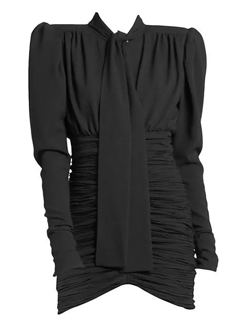 商品Yves Saint Laurent|Puff Sleeve Mini Dress,价格¥9832,第1张图片
