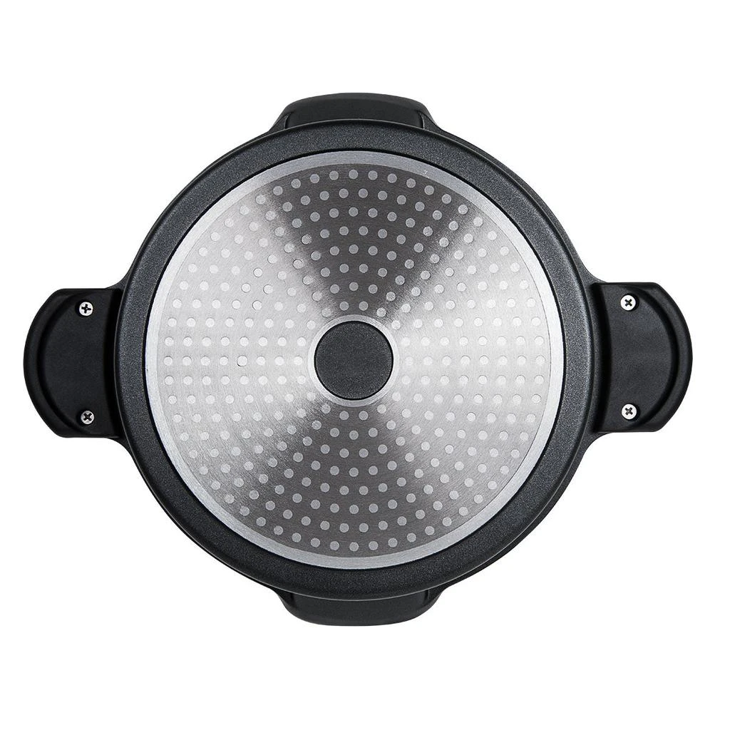 商品MASTERPAN|5 Qt. Stock N' Pasta Pot With Easy Pour Strainer Glass Lid, 9”,价格¥475,第3张图片详细描述