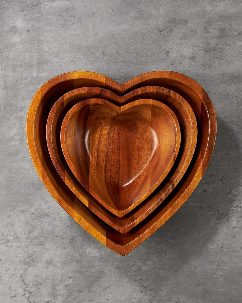 商品Nambe|Eat Your Heart Out Nesting Bowls, Set of 3,价格¥1242,第1张图片