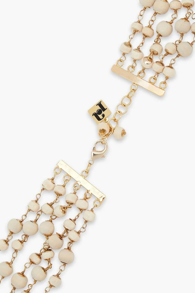商品ROSANTICA|Maratea gold-tone, shell and bead necklace,价格¥851,第2张图片详细描述