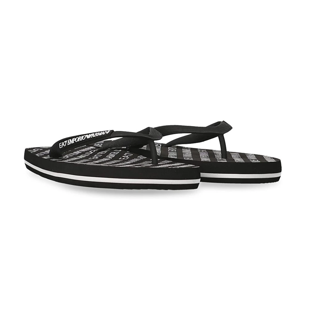 EMPORIO ARMANI 黑色男士露趾拖鞋 905010-CC295-00020 商品