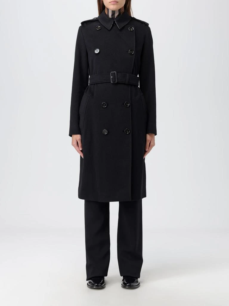 商品Burberry|Burberry double-breasted cashmere trench coat,价格¥24798,第1张图片