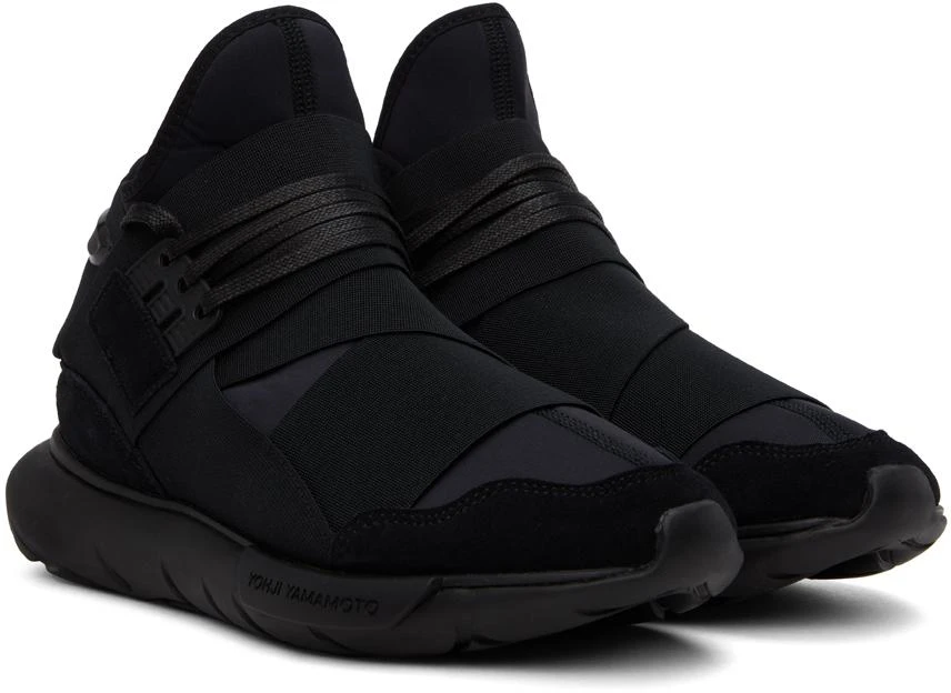商品Y-3|Black Qasa High Sneakers,价格¥1517,第4张图片详细描述
