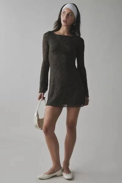 商品Motel|Motel Selvia Jacquard Knit Bell Sleeve Mini Dress,价格¥586,第1张图片