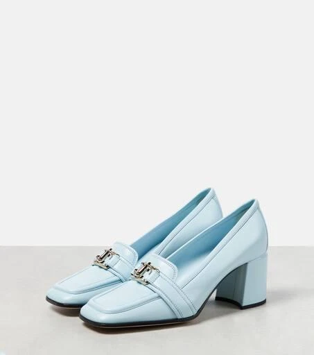 商品Jimmy Choo|Evin 65 leather loafer pumps,价格¥4537,第5张图片详细描述