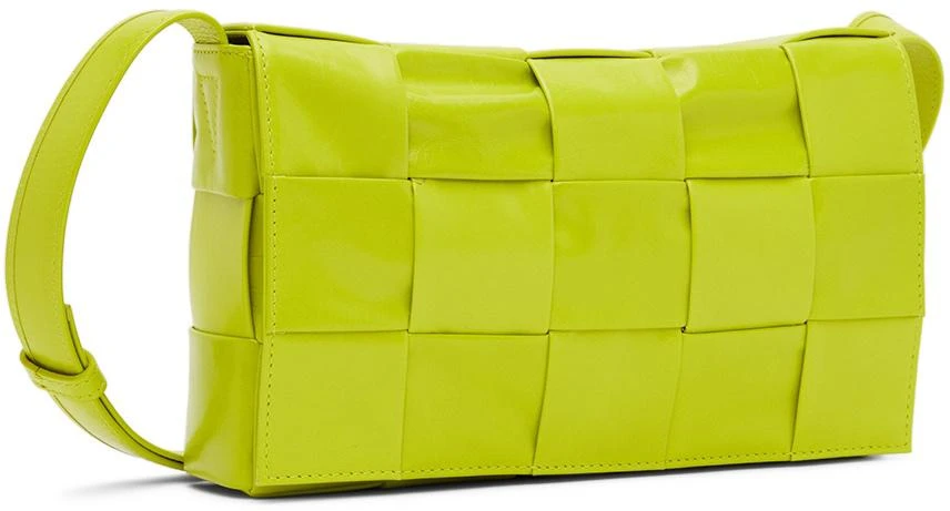 商品Bottega Veneta|Green Medium Cassette Messenger Bag,价格¥21615,第2张图片详细描述