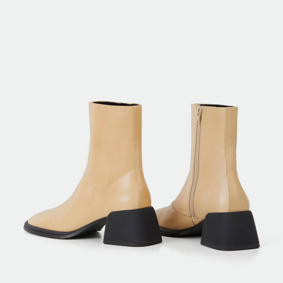 商品Vagabond|VAGABOND ANSIE FLARED HEEL LEATHER ANKLE BOOTS,价格¥729,第3张图片详细描述