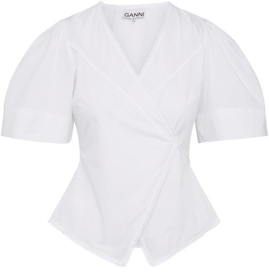 商品Ganni|棉质府绸罩衫,价格¥504,第4张图片详细描述