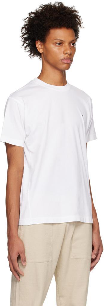 商品Stone Island|White Embroidered T-Shirt,价格¥1049,第4张图片详细描述