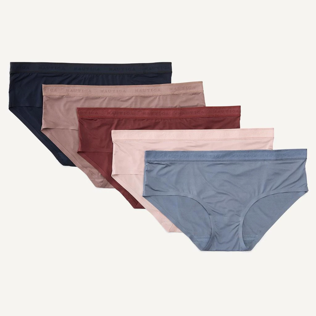 商品Nautica|Womens Hipster Brief, 5-Pack,价格¥156,第1张图片