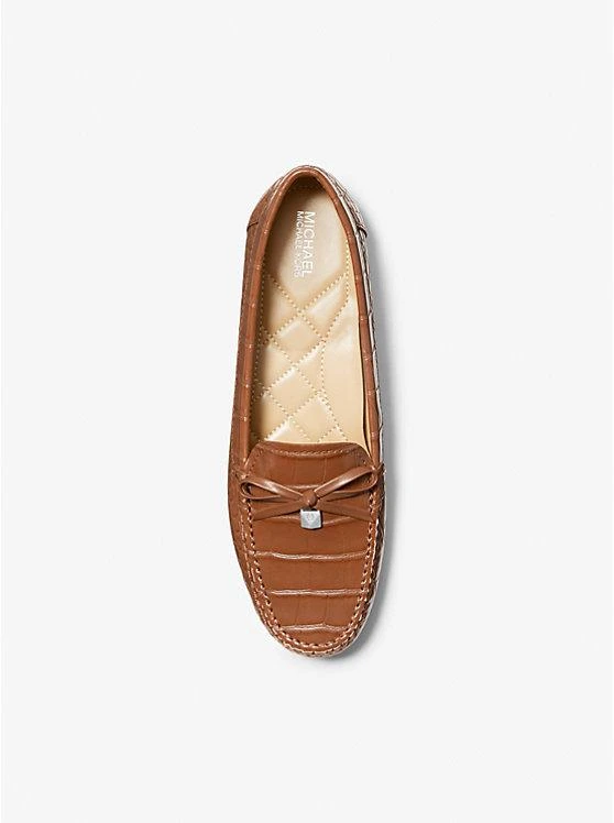 商品Michael Kors|Juliette Crocodile Embossed Faux Leather Loafer,价格¥592,第3张图片详细描述