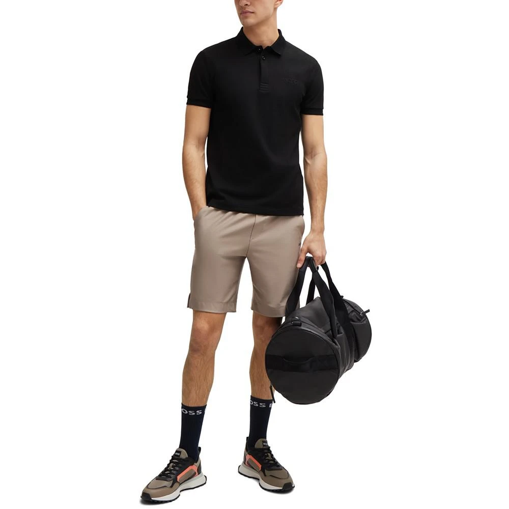 商品Hugo Boss|Men's Mesh Logo Slim-Fit Polo Shirt,价格¥883,第3张图片详细描述