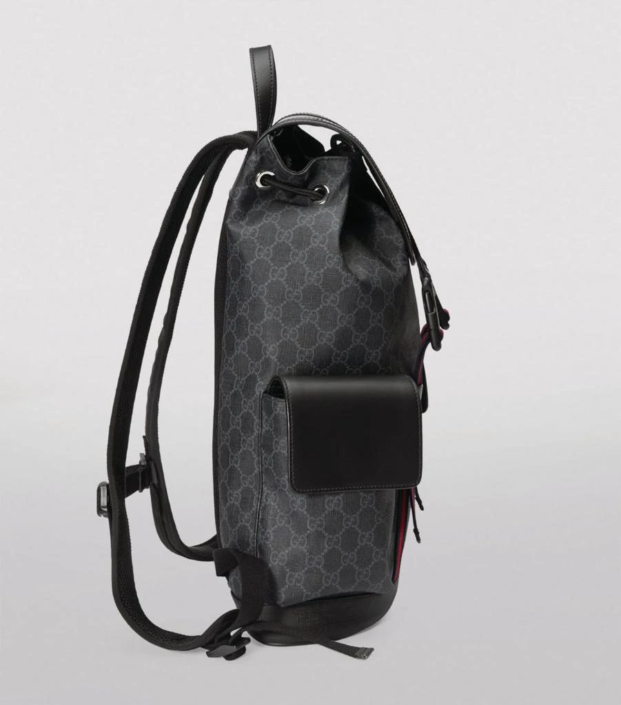 商品Gucci|Leather GG Supreme Backpack,价格¥17409,第4张图片详细描述