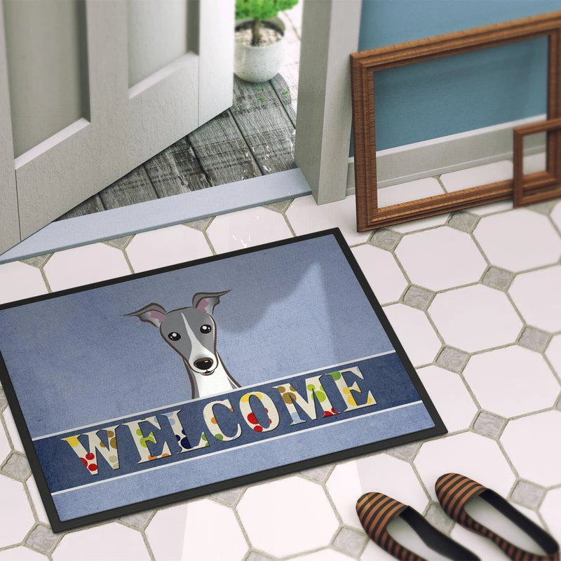 商品Caroline's Treasures|24 in x 36 in Italian Greyhound Welcome Door Mat Indoor/Outdoor,价格¥312,第2张图片详细描述