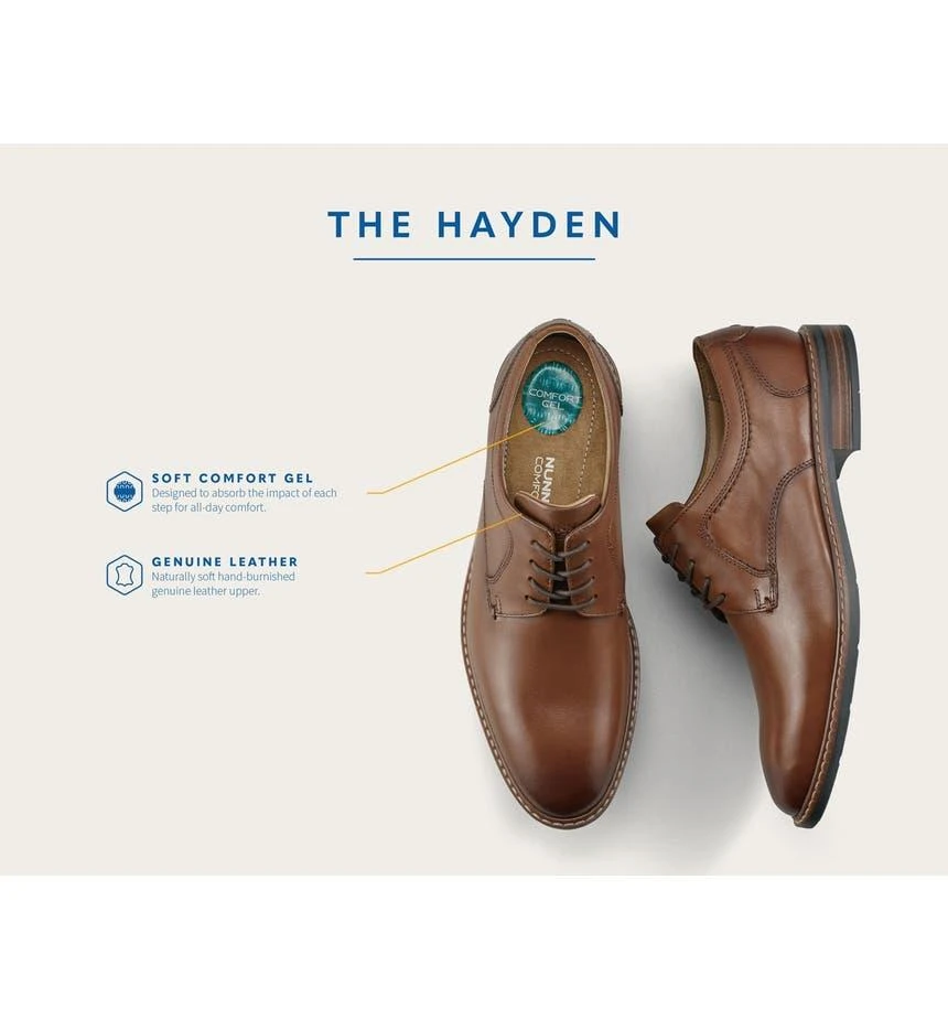 Hayden Leather Plain Toe Derby - Wide Width Available 商品