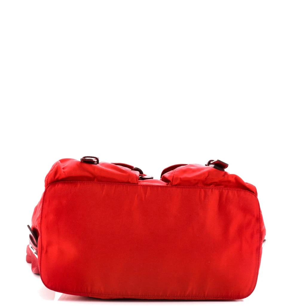 商品[二手商品] Prada|Vela Double Front Pocket Backpack Tessuto with Saffiano Leather Medium,价格¥8941,第3张图片详细描述