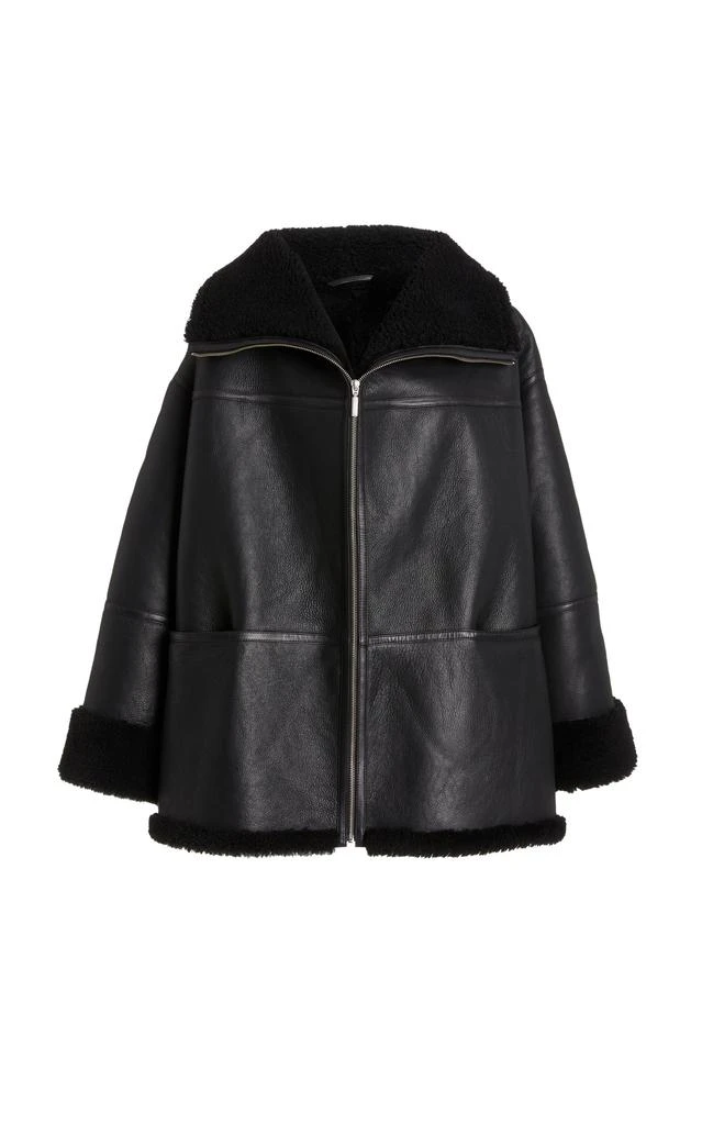 商品Totême|Toteme - Menfi Oversized Shearling Coat - Black - XS/S - Moda Operandi,价格¥19108,第1张图片