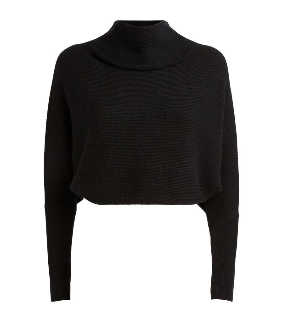 Wool-Cashmere Cropped Ridley Sweater商品第1张图片规格展示