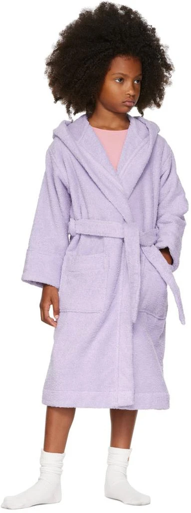 商品Tekla Kids|Kids Purple Hooded Bathrobe,价格¥380,第4张图片详细描述