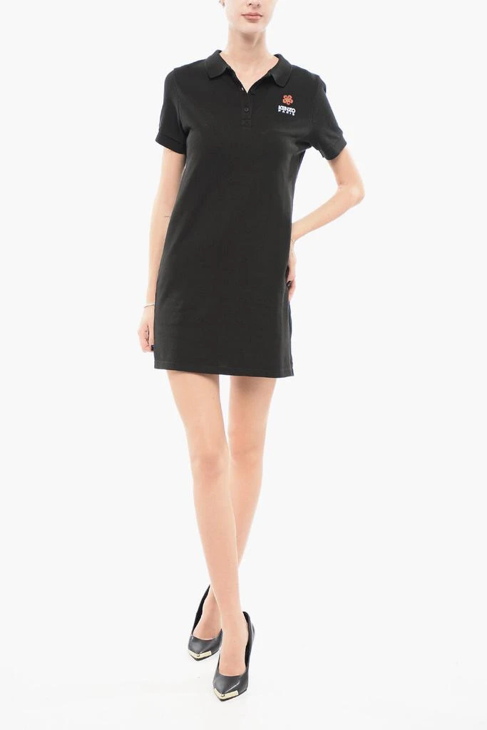 商品Kenzo|Kenzo Piquet Cotton Tee Dress with Polo Neck,价格¥1009,第1张图片