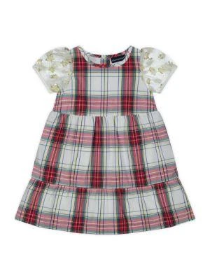 商品Andy & Evan|Baby Girl's Plaid Holiday Dress,价格¥137,第1张图片