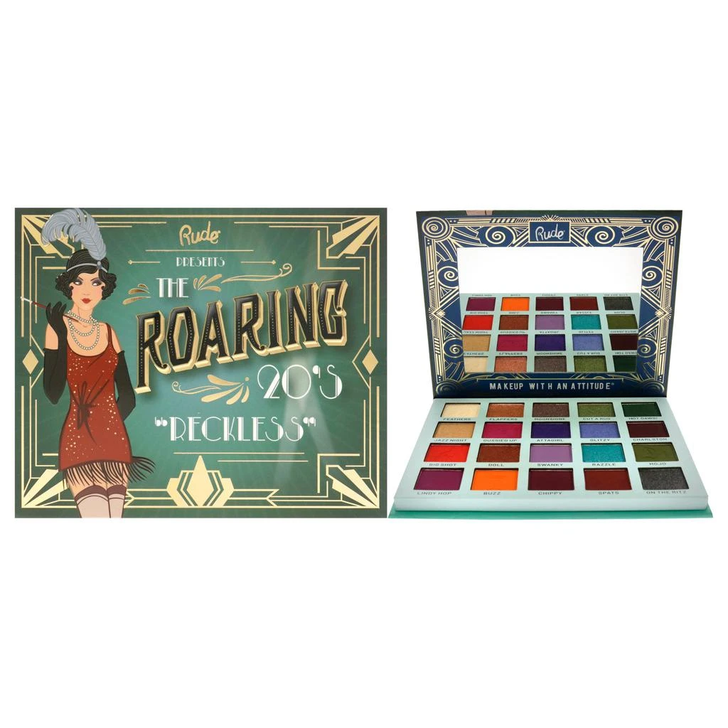 商品Rude Cosmetics|The Roaring 20s Eyeshadow Palette - Reckless by  for Women - 1.06 oz Eye Shadow,价格¥157,第1张图片