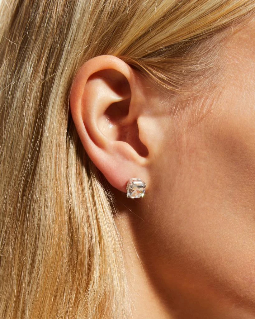 商品Fantasia by DeSerio|14K Yellow Gold 5ct Asscher Stud Earrings,价格¥4618,第2张图片详细描述