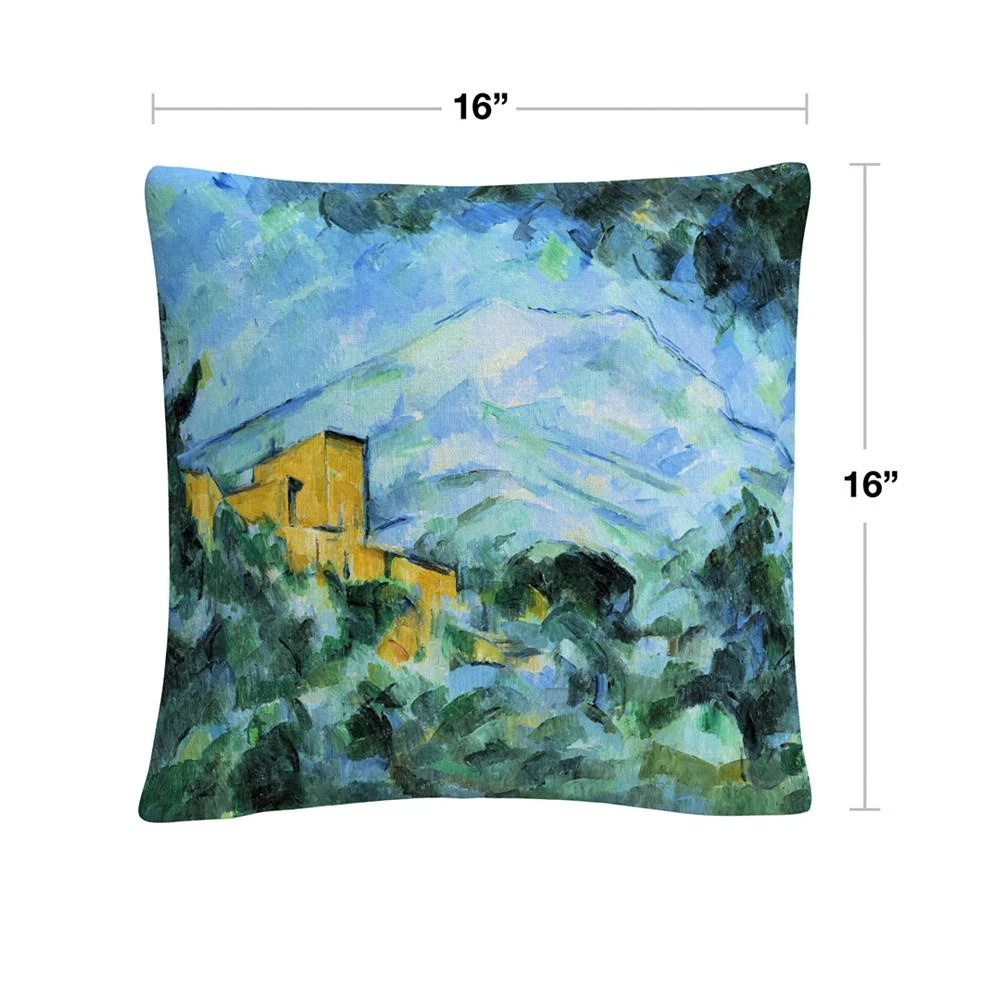 商品Baldwin|Cezanne Mont Saintevictoire And Chateau Noir Decorative Pillow, 16" x 16",价格¥250,第2张图片详细描述