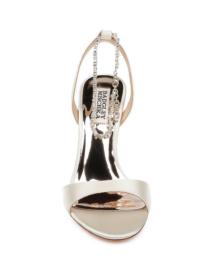 Women's Tiffany Crystal Ankle Chain High Heel Sandals商品第4张图片规格展示