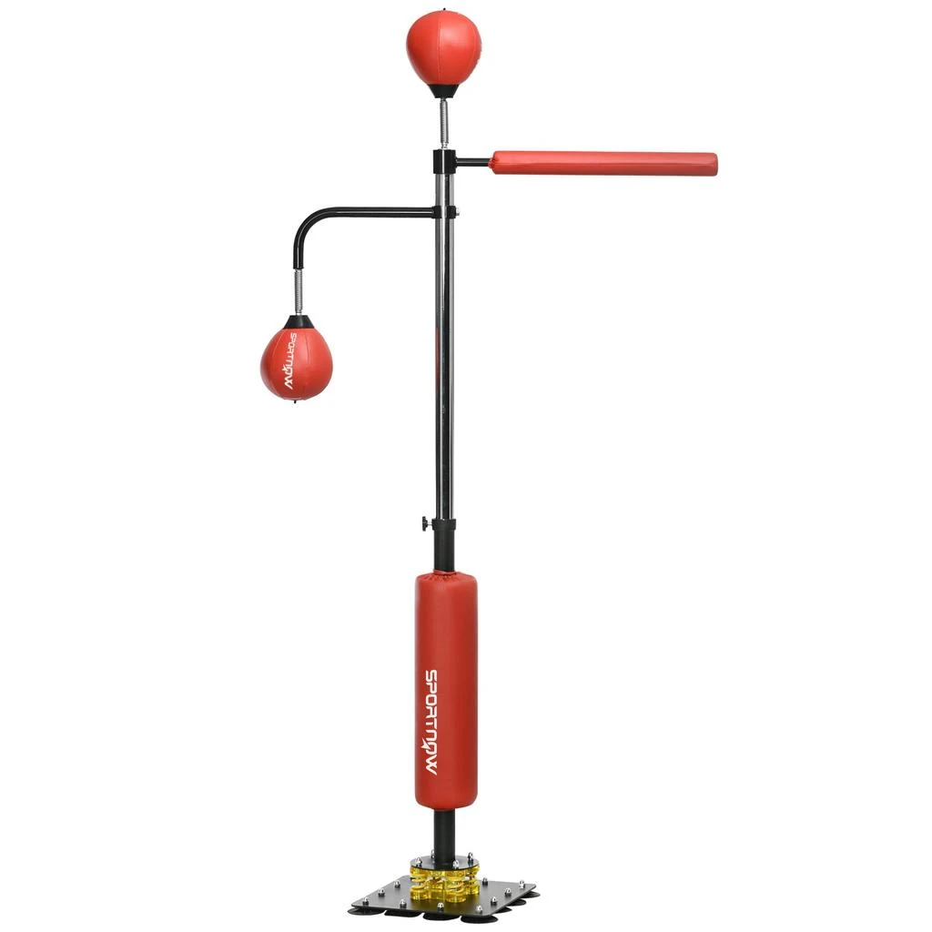 商品Streamdale Furniture|Streamdale 4'7" -6'8" Boxing Bag Stand with Speed Bag and Reaction Bar Challenge,价格¥2302,第1张图片