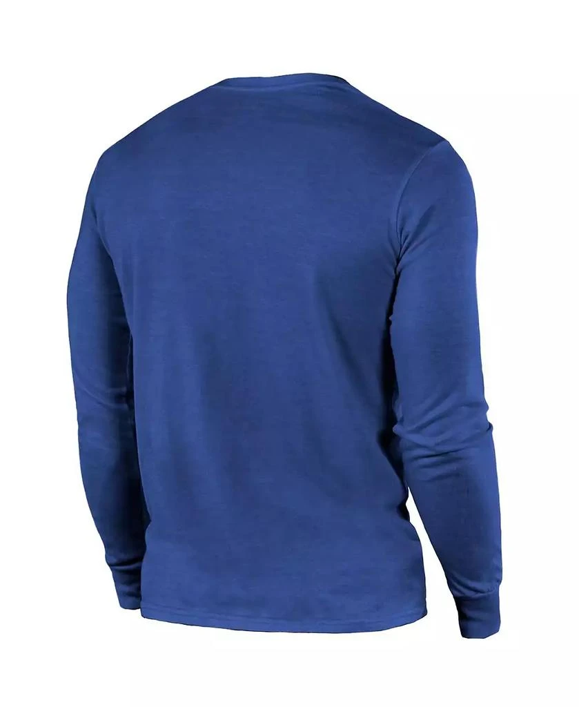 商品Majestic|Men's Threads Royal Los Angeles Rams 2-Time Super Bowl Champions Always Champs Tri-Blend Long Sleeve T-shirt,价格¥282,第2张图片详细描述
