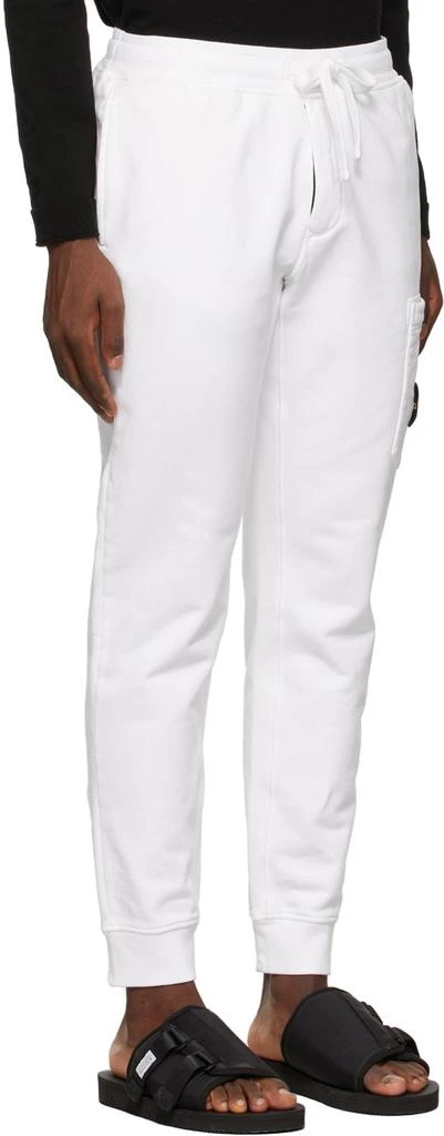 商品Stone Island|White Fleece Lounge Pants,价格¥1170,第2张图片详细描述