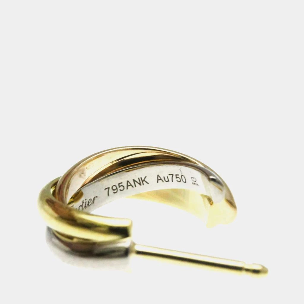 Cartier 18K Yellow, Rose, White Gold Trinity Earring 商品