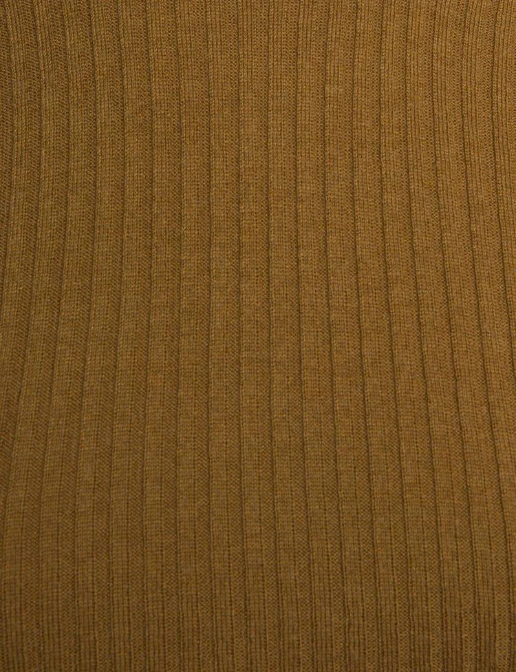 商品Pixie Market|Mustard Ribbed Knit Top,价格¥424,第3张图片详细描述