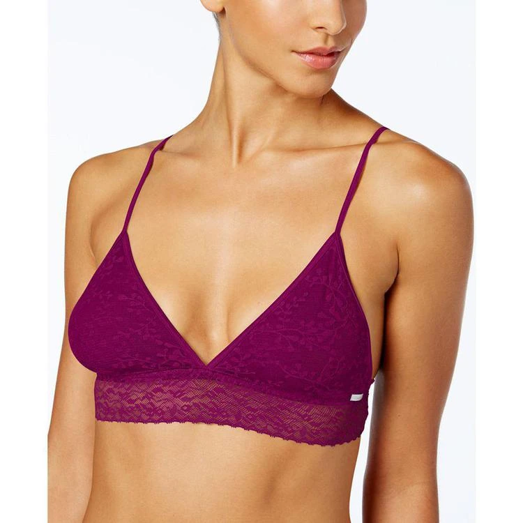 商品Calvin Klein|Bare Lace Triangle Bralette QF4239,价格¥125,第1张图片
