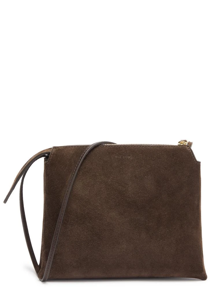 商品The Row|Nu Twin mini suede cross-body bag,价格¥11604,第1张图片