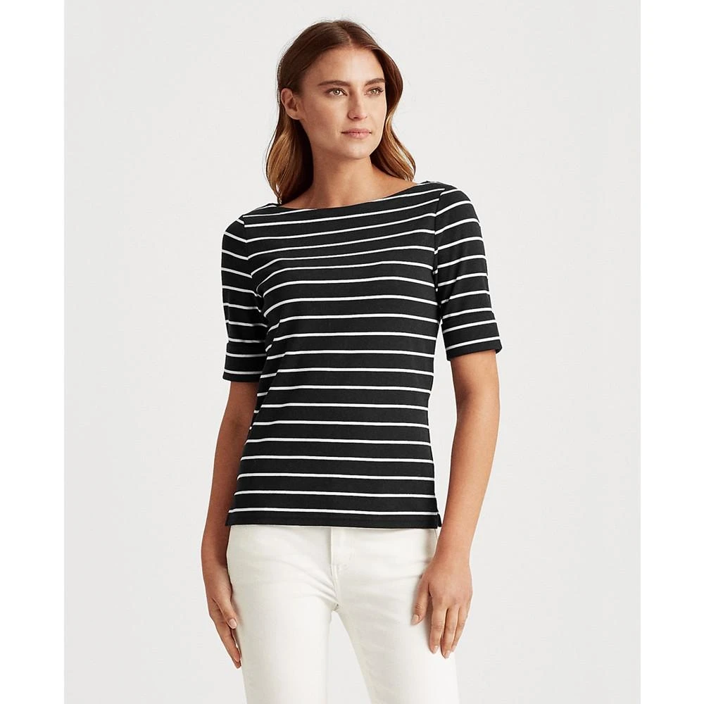 商品Ralph Lauren|Striped Boatneck Top,价格¥371,第1张图片