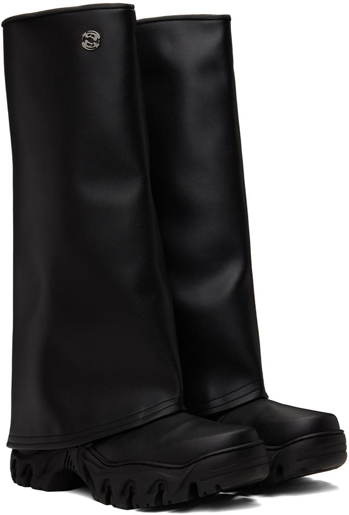 Rombaut Black Boccaccio II Rain Boots - Shoes - BeyondStyle