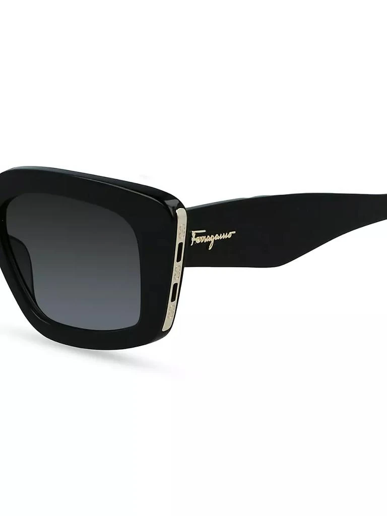 商品Salvatore Ferragamo|Gancini 52MM Modified Rectangle Sunglasses,价格¥2485,第3张图片详细描述