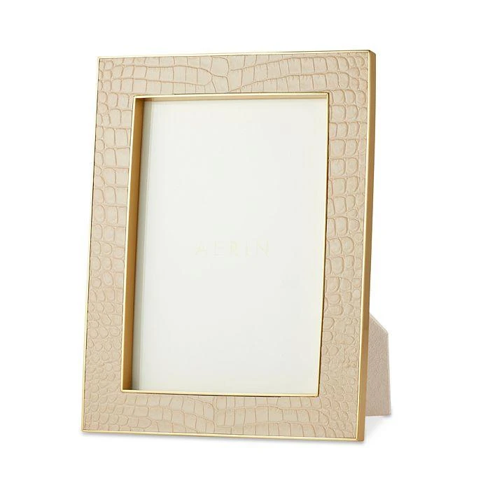 商品AERIN|Classic Croc Leather Frame, 5" x 7",价格¥3620,第1张图片
