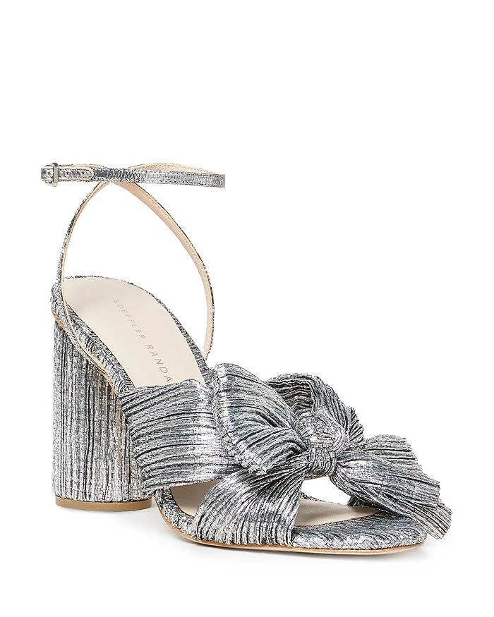 商品Loeffler Randall|Women's Camellia Ankle Strap Bow High Heel Sandals,价格¥892,第1张图片