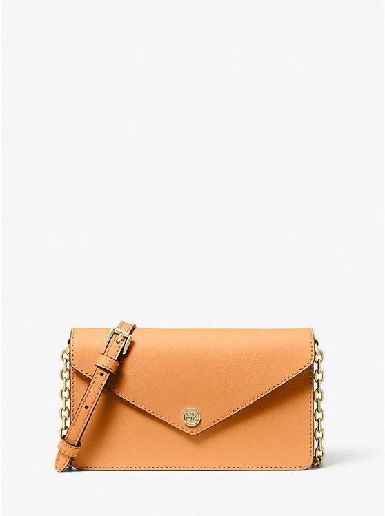 商品Michael Kors|Small Saffiano Leather Envelope Crossbody Bag,价格¥582,第1张图片