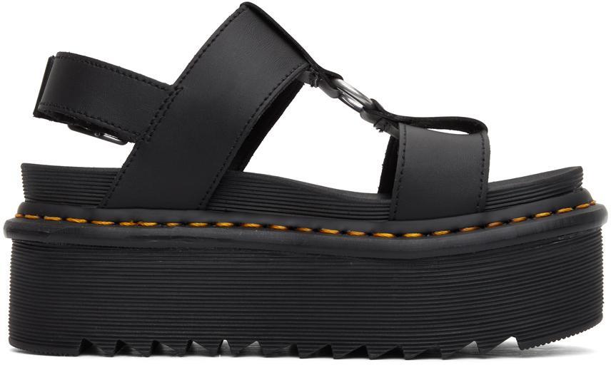 商品Dr. Martens|Black Francis Strap Sandals,价格¥879,第1张图片