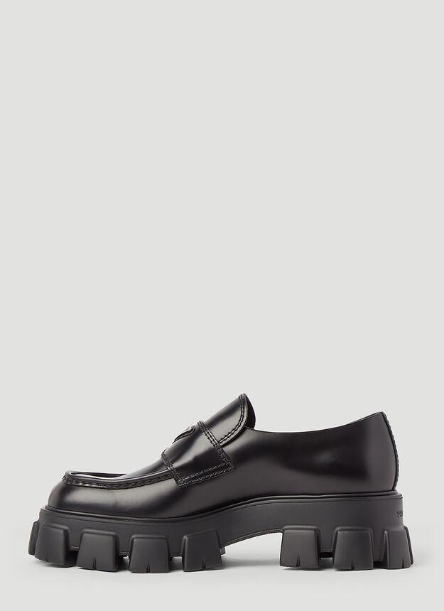 Monolith Leather Loafers in Black商品第3张图片规格展示