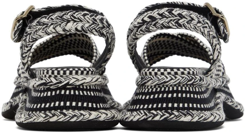 商品Chloé|Black & White Meril Flat Sandals,价格¥3191,第2张图片详细描述