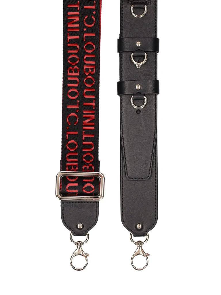 商品Christian Louboutin|Printed Logo Leather Shoulder Strap,价格¥1670,第1张图片