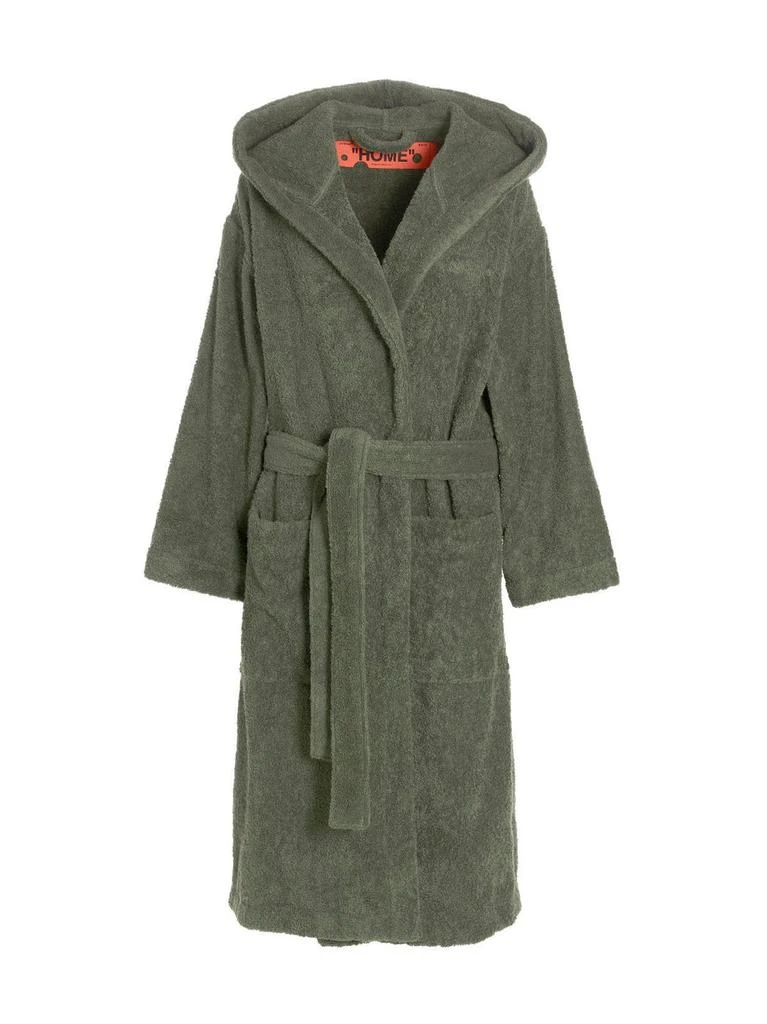 商品Off-White|Off-White Belted Long-Sleeved Bathrobe,价格¥2607,第1张图片