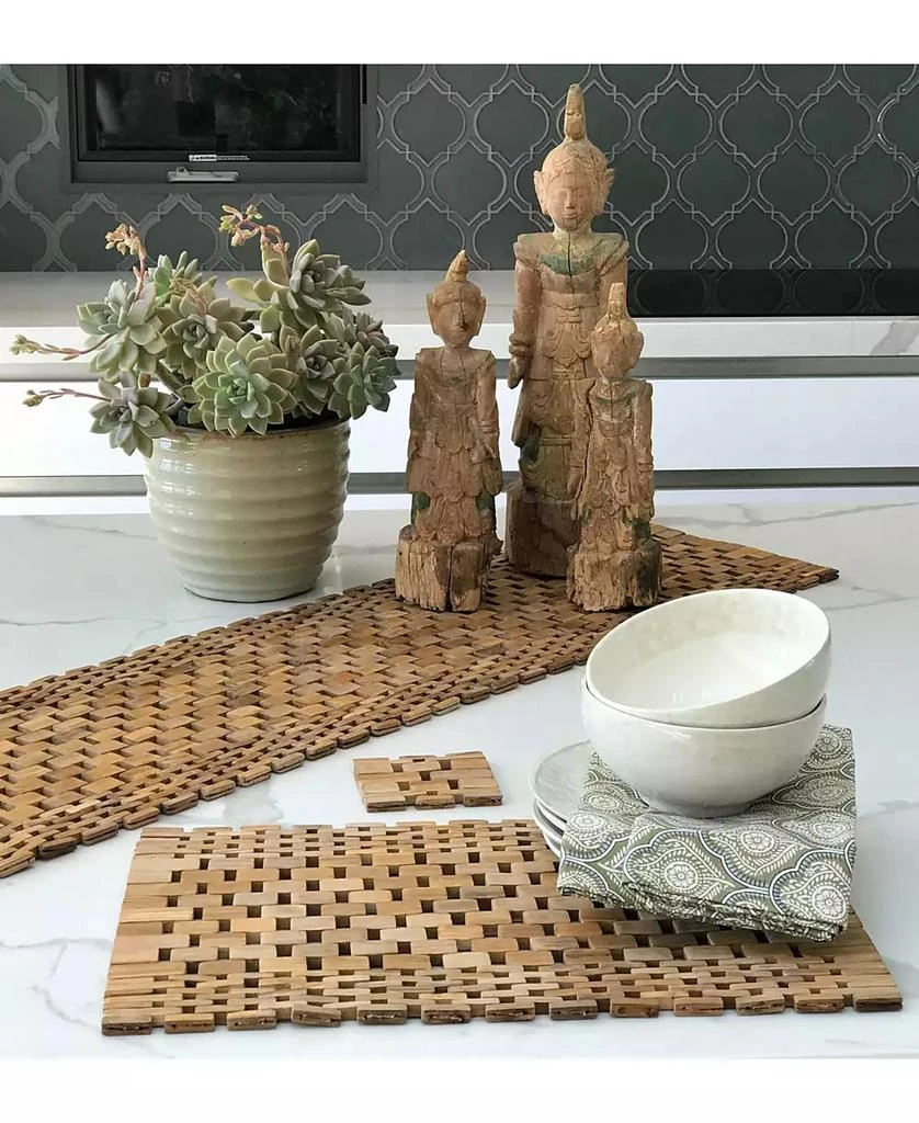 商品Hip-o Modern Living|Teak Table Runner,价格¥395,第4张图片详细描述