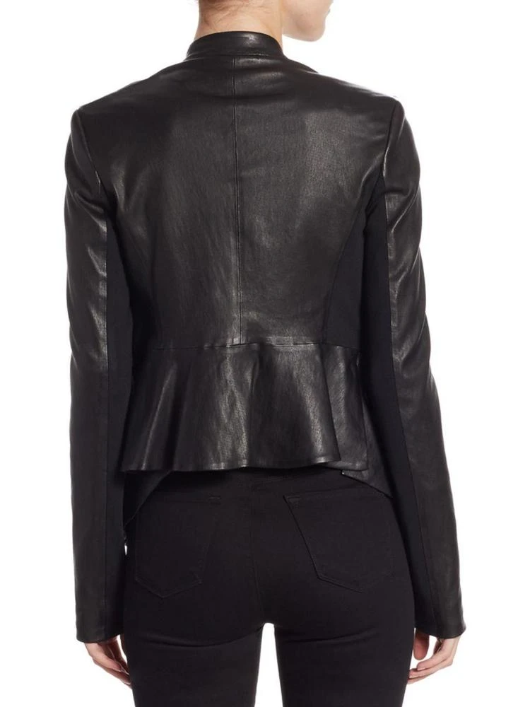 商品Theory|Open Front Leather Jacket,价格¥7384,第2张图片详细描述