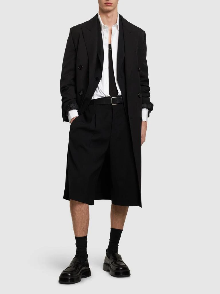 商品AMI|Long Wool Blend Twill Bermuda Shorts,价格¥4720,第1张图片